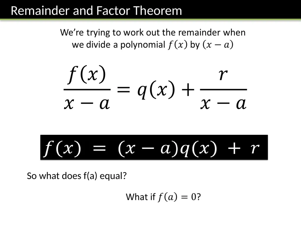 C2: Chapter 1 Algebra and Functions Dr J Frost - slide 11 of 22