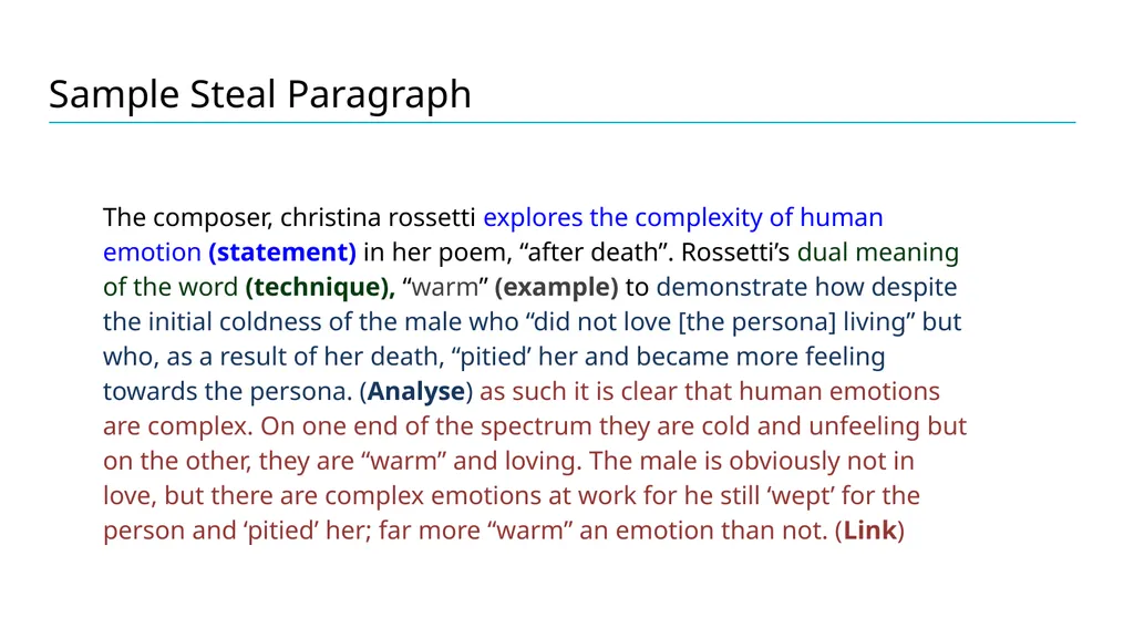 Steal Paragraphs A scaffold to support students - slide 4 of 7
