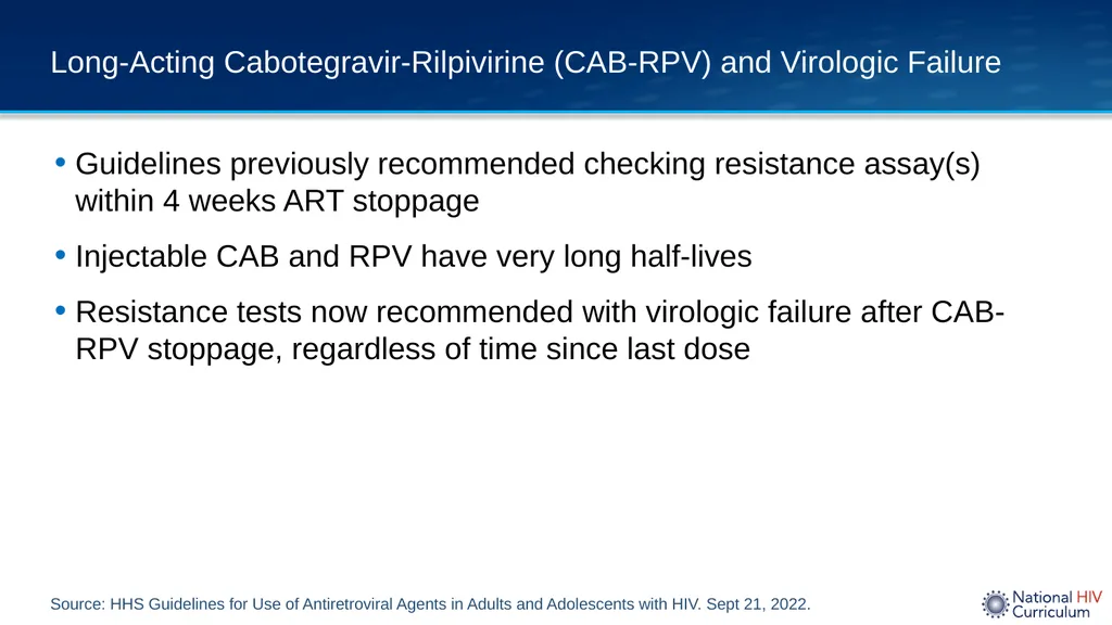 Long-Acting, Injectable Cabotegravir-Rilpivirine - slide 25 of 27