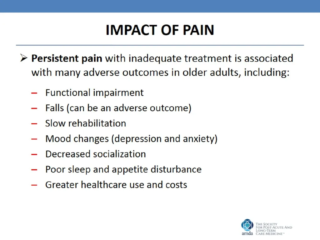Pain Management in the Post-Acute and Long-Term - slide 7 of 38