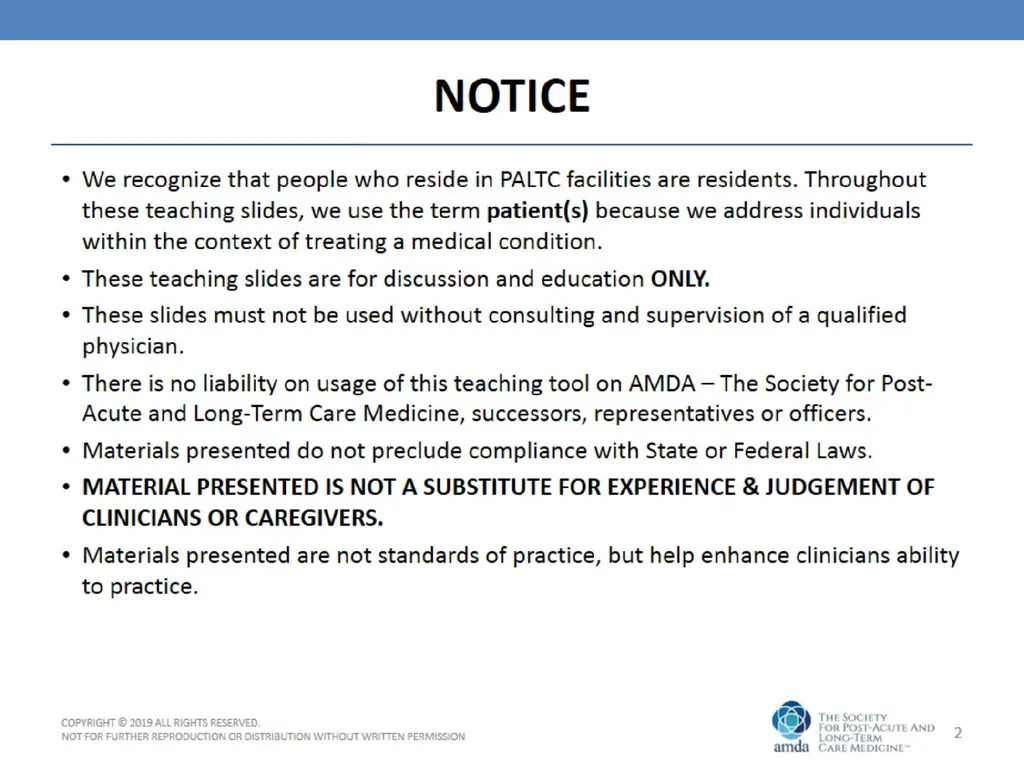 Pain Management in the Post-Acute and Long-Term - slide 2 of 38