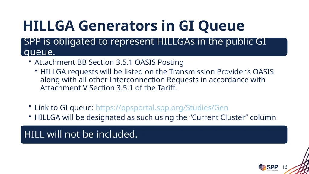 SPP LARGE LOAD Q&A September 17, 2026 Transmission - slide 16 of 21