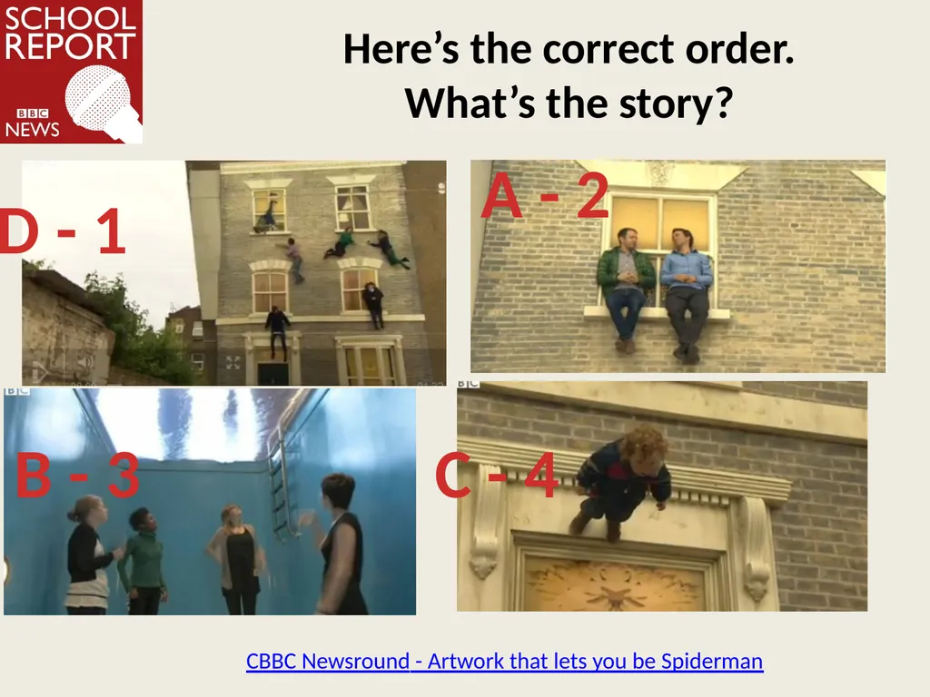 Writing news Learning objective: to understand the - slide 10 of 12