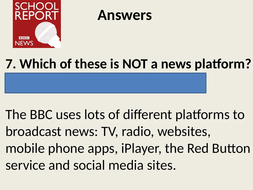 Finding the news Learning objective: to understand - slide 20 of 20