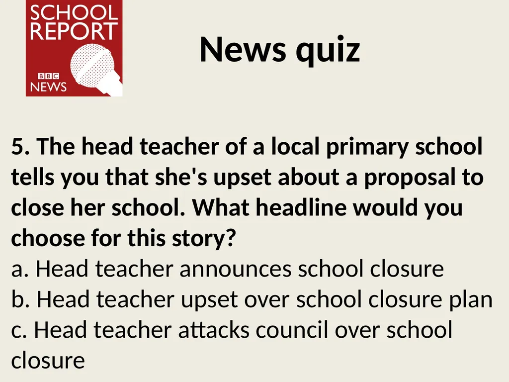 Finding the news Learning objective: to understand - slide 14 of 20