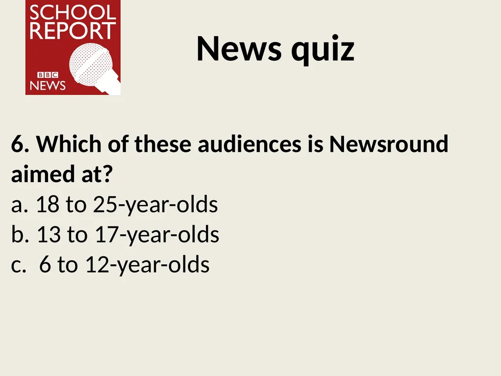 Finding the news Learning objective: to understand - slide 15 of 20