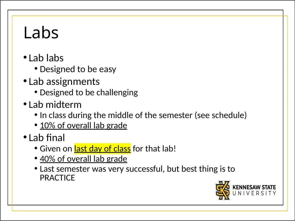 We’re glad you’re here! Welcome to the First Year - slide 14 of 19