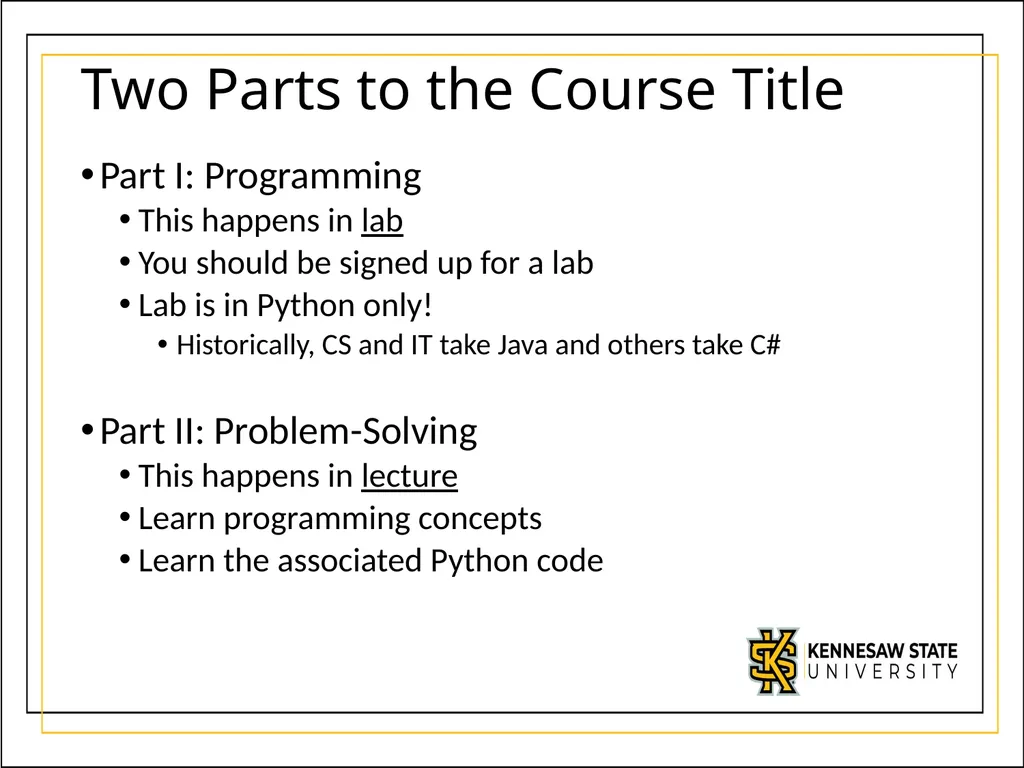 We’re glad you’re here! Welcome to the First Year - slide 5 of 19