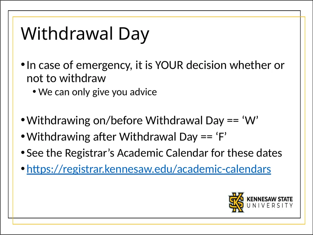 We’re glad you’re here! Welcome to the First Year - slide 11 of 19