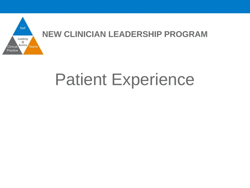 Patient Experience The Quadruple Aim Why Does - slide 1 of 13