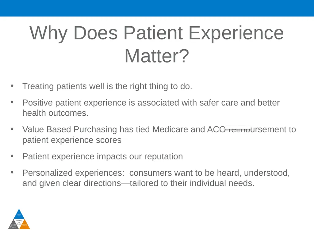Patient Experience The Quadruple Aim Why Does - slide 3 of 13