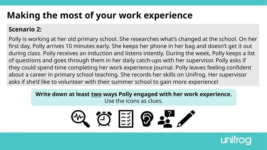 Teacher’s slide Preparing to go on work experience - slide 25 of 32