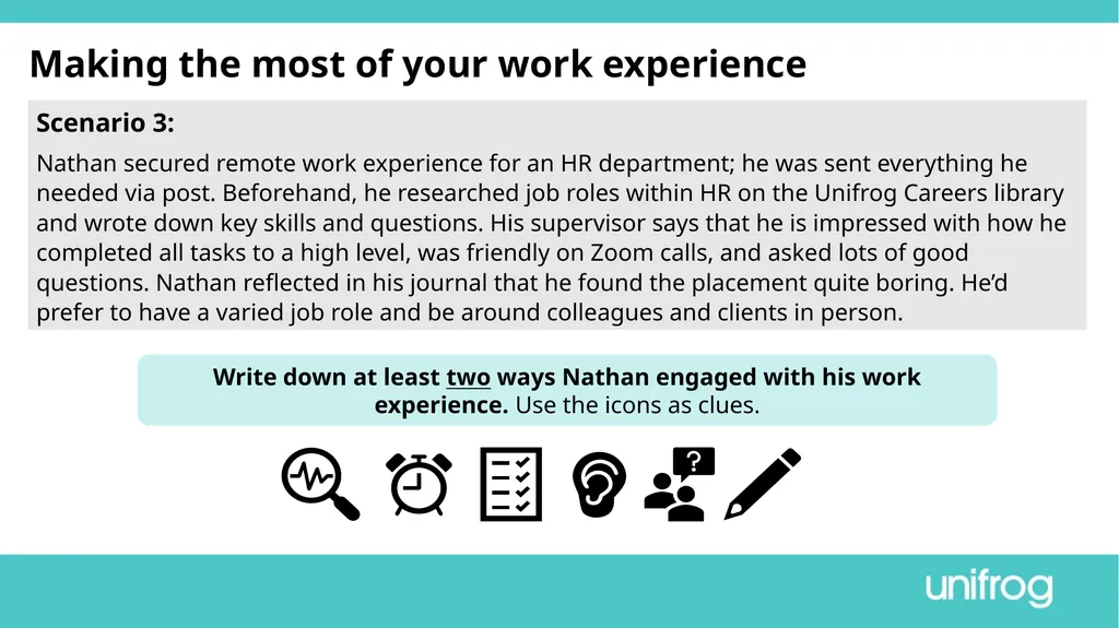 Teacher’s slide Preparing to go on work experience - slide 27 of 32