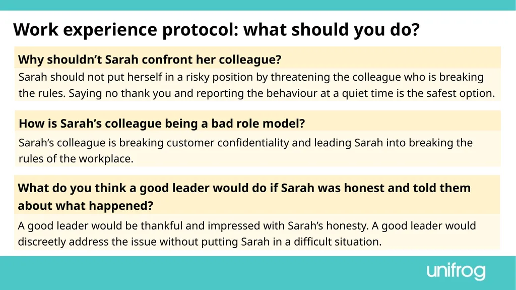 Teacher’s slide Preparing to go on work experience - slide 16 of 32