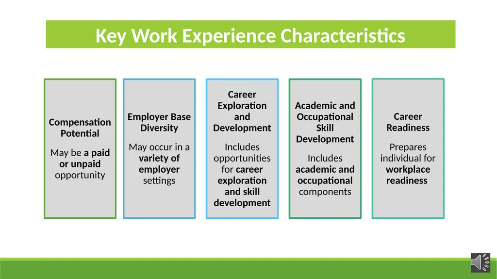 Work Experience – WIOA Youth Wioa Title 1 training - slide 8 of 26