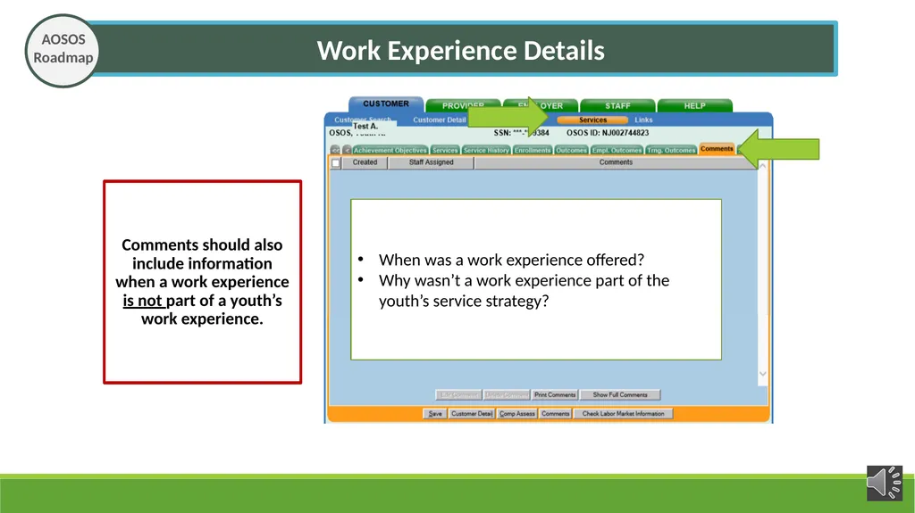 Work Experience – WIOA Youth Wioa Title 1 training - slide 24 of 26