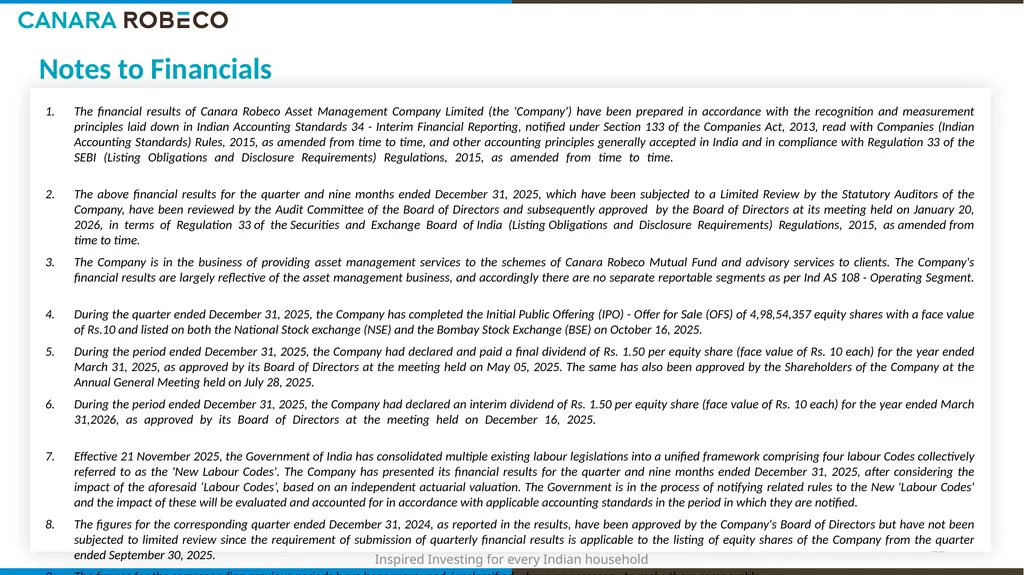 Investor Presentation for Q3 & 9M FY’26 Table of - slide 22 of 24