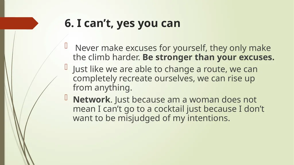 YOUNG WOMEN ON THE RISE : sharing experiences - slide 16 of 25