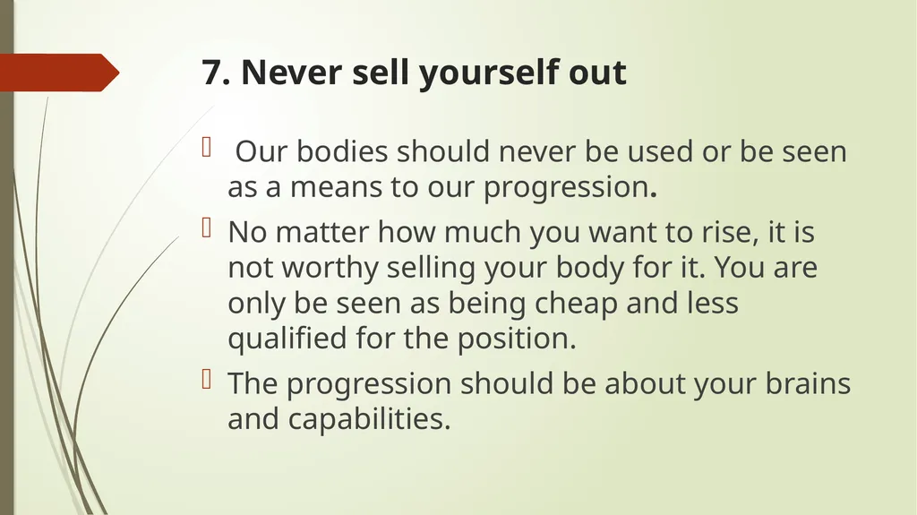 YOUNG WOMEN ON THE RISE : sharing experiences - slide 18 of 25