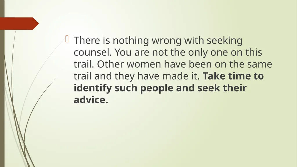 YOUNG WOMEN ON THE RISE : sharing experiences - slide 22 of 25