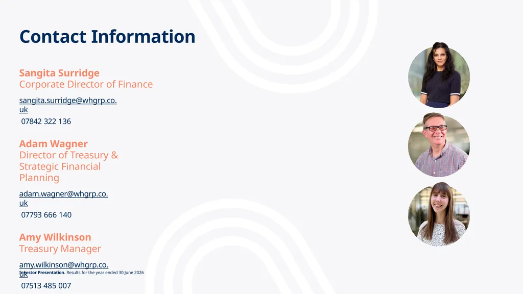 Investor Update Q1 June 2026 Key highlights for Q1 - slide 23 of 24