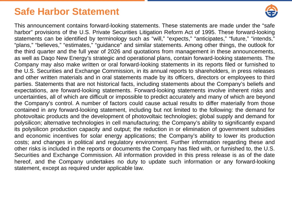 August 20 2026 Q2 2026 Results Presentation Safe - slide 2 of 16