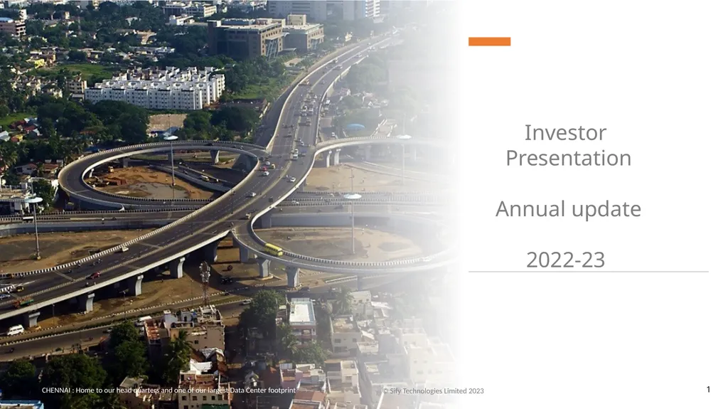 Investor Presentation Annual update 2022-23 - slide 1 of 13