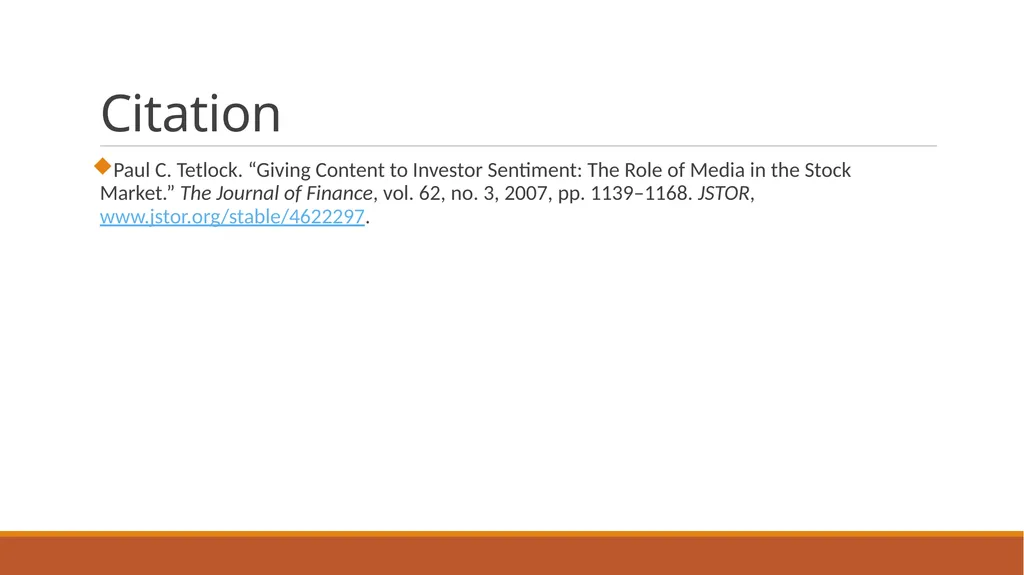 Giving Content to Investor Sentiment: The Role of - slide 17 of 17