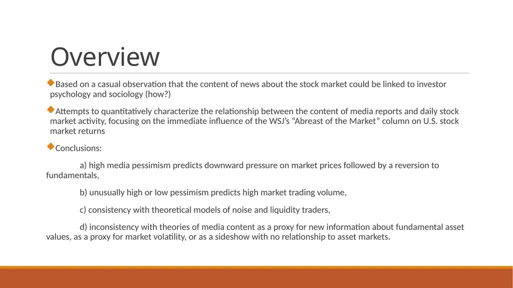 Giving Content to Investor Sentiment: The Role of - slide 2 of 17