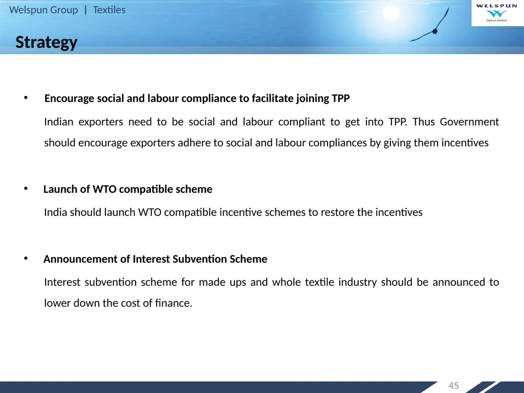 Strategy for Increasing India’s Share in Global - slide 45 of 46