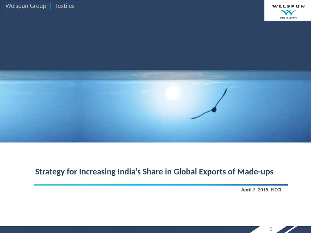 Strategy for Increasing India’s Share in Global - slide 1 of 46