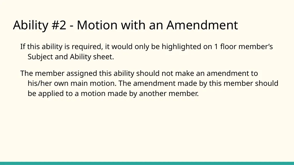 Parliamentary Procedure Guide for FFA Judges Note - slide 8 of 29