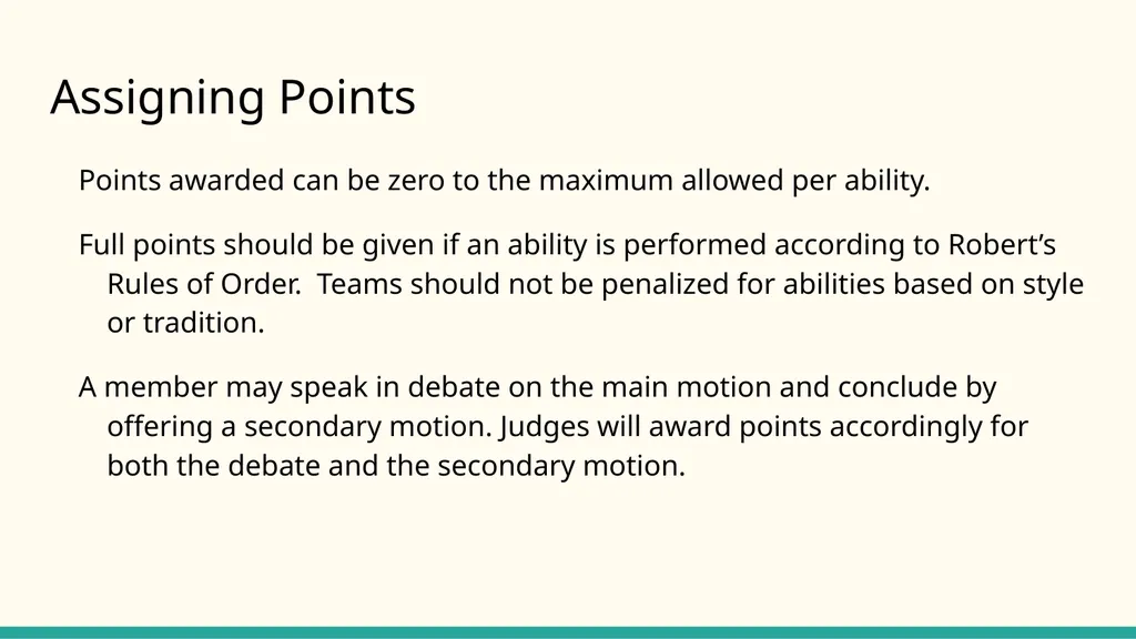 Parliamentary Procedure Guide for FFA Judges Note - slide 16 of 29