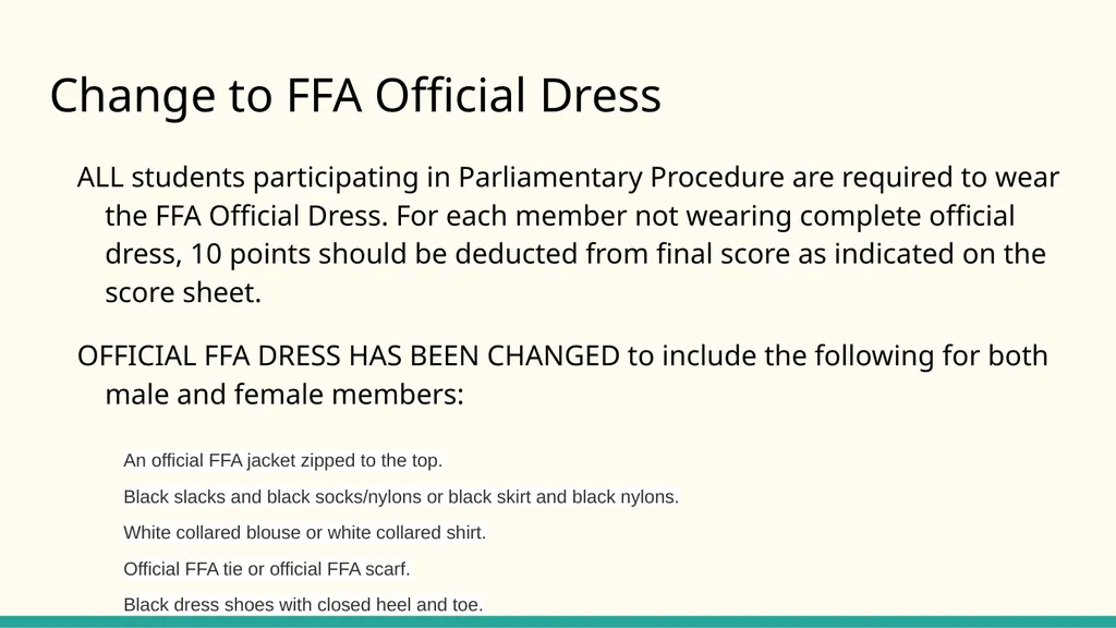 Parliamentary Procedure Guide for FFA Judges Note - slide 19 of 29