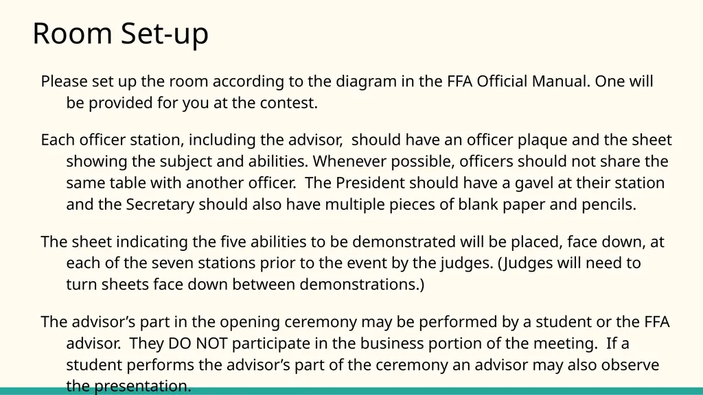 Parliamentary Procedure Guide for FFA Judges Note - slide 3 of 29