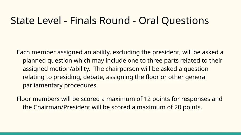 Parliamentary Procedure Guide for FFA Judges Note - slide 25 of 29