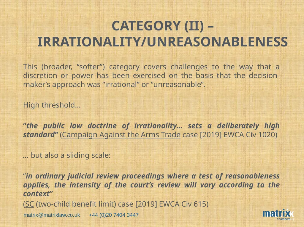 GROUNDS FOR JUDICIAL REVIEW Darryl Hutcheon 19 - slide 5 of 9