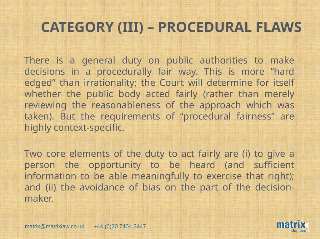 GROUNDS FOR JUDICIAL REVIEW Darryl Hutcheon 19 - slide 7 of 9