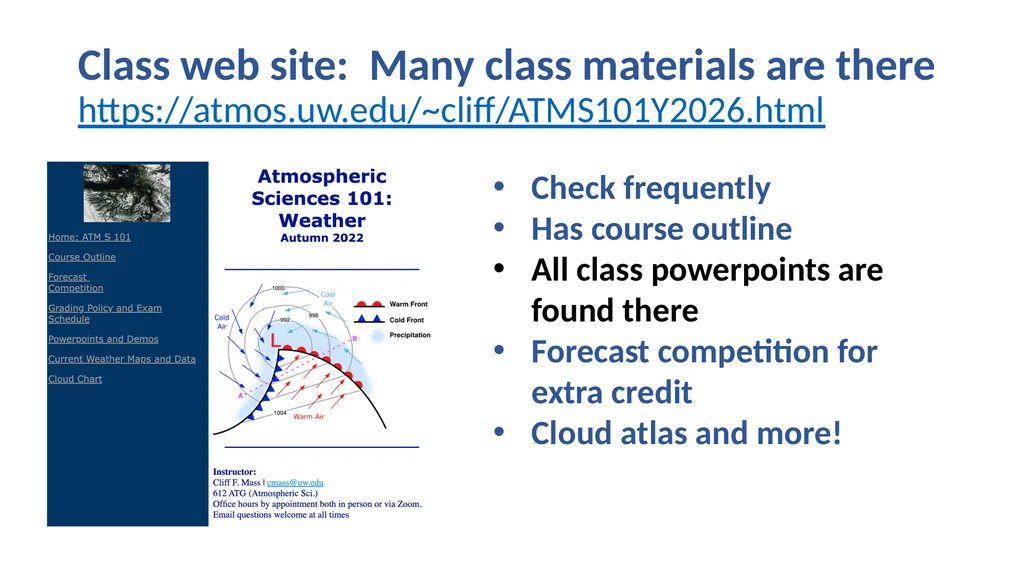 Atmospheric Sciences 101 Autumn 2026 Instructor: - slide 8 of 14