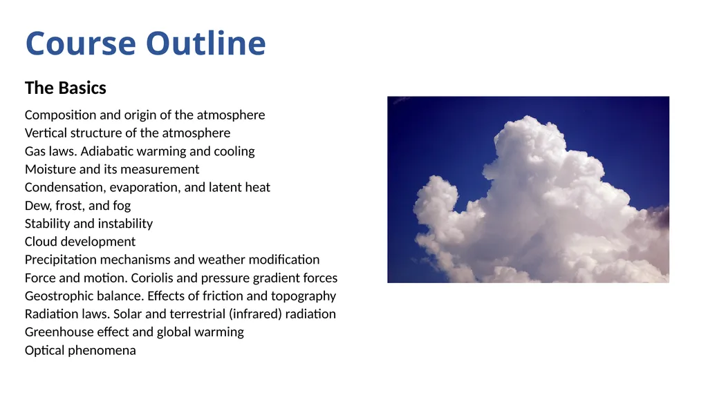 Atmospheric Sciences 101 Autumn 2026 Instructor: - slide 5 of 14