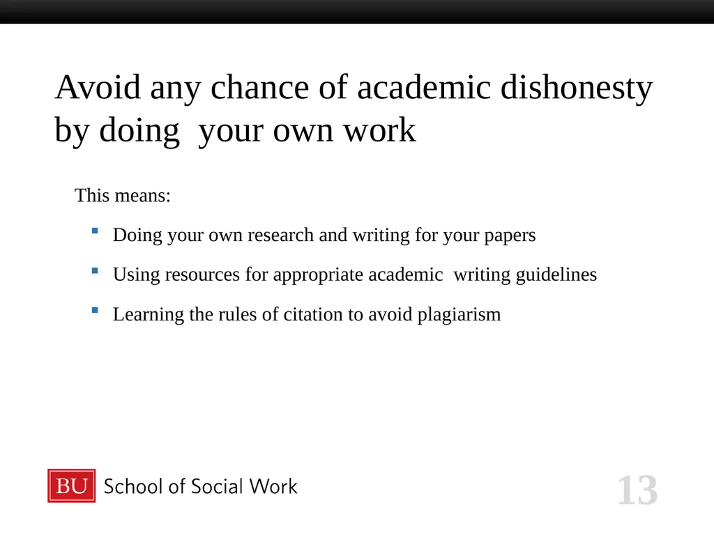 ACADEMIC HONESTY 2023-2024 Six Fundamental Values - slide 13 of 41