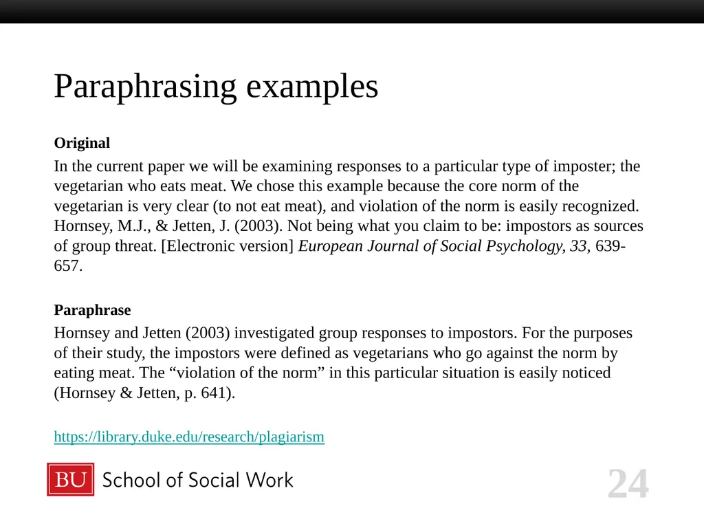 ACADEMIC HONESTY 2023-2024 Six Fundamental Values - slide 24 of 41