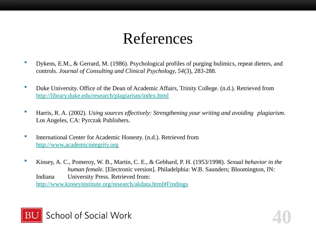 ACADEMIC HONESTY 2023-2024 Six Fundamental Values - slide 40 of 41