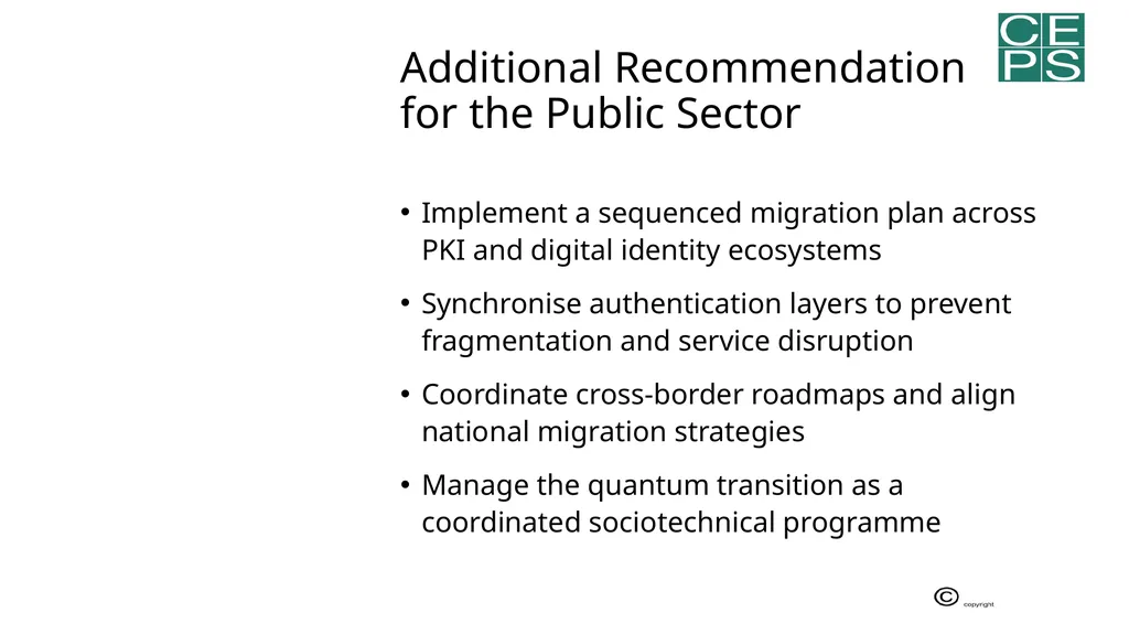 CEPS Task Force on Strengthening the EU Transition - slide 25 of 26
