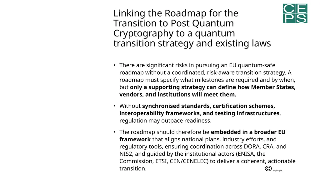 CEPS Task Force on Strengthening the EU Transition - slide 20 of 26