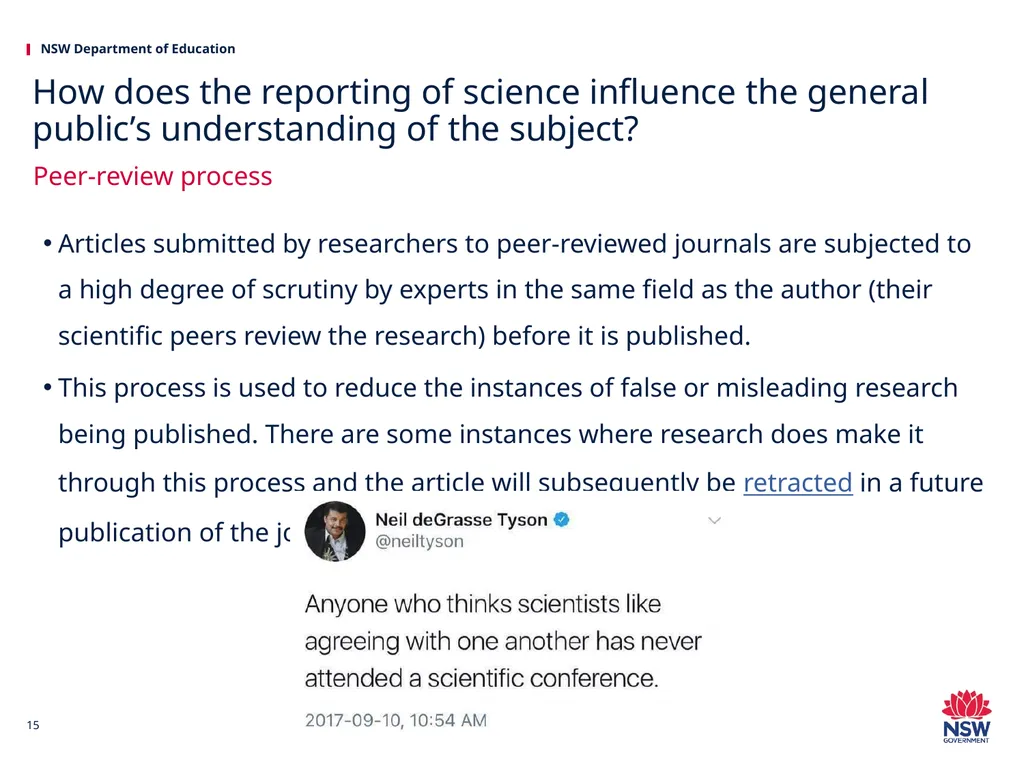 Investigating Science Science HSC hub We would - slide 15 of 20