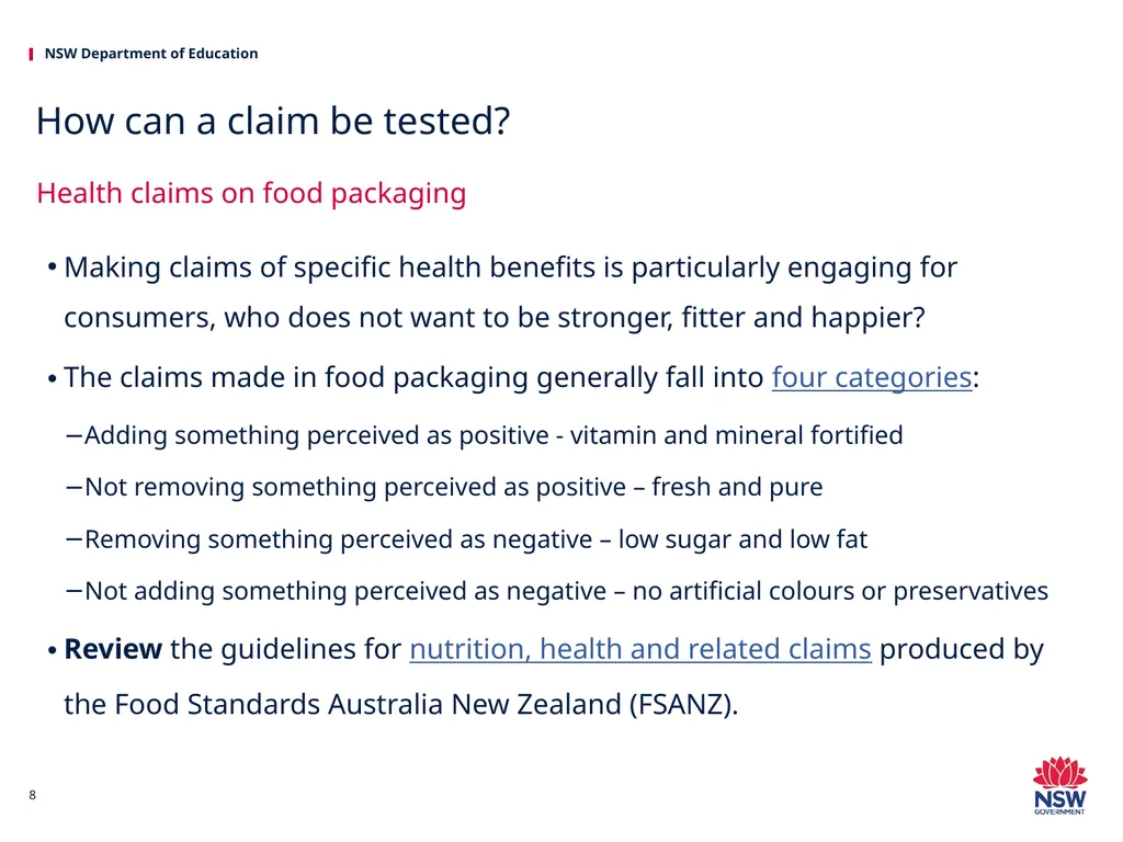 Investigating Science Science HSC hub We would - slide 8 of 20