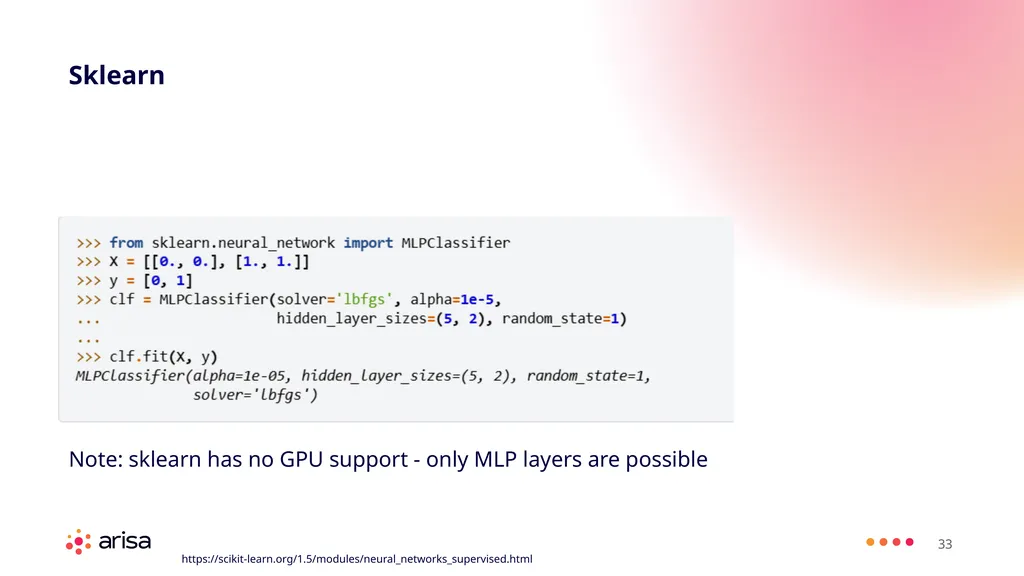 ARISA Learning Material MACHINE LEARNING ENGINEER - slide 33 of 53