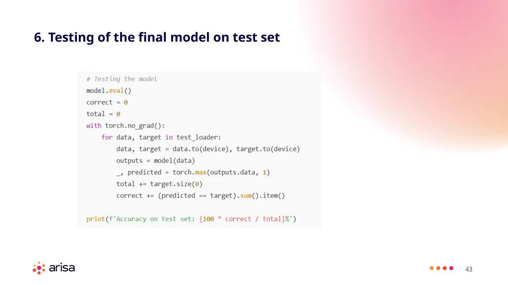 ARISA Learning Material MACHINE LEARNING ENGINEER - slide 43 of 53