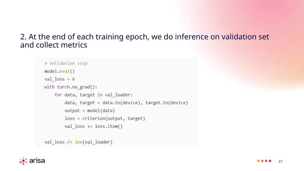 ARISA Learning Material MACHINE LEARNING ENGINEER - slide 47 of 53